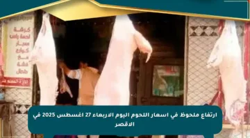 ارتفاع ملحوظ في أسعار اللحوم اليوم الأربعاء 27 أغسطس 2025 في الأقصر